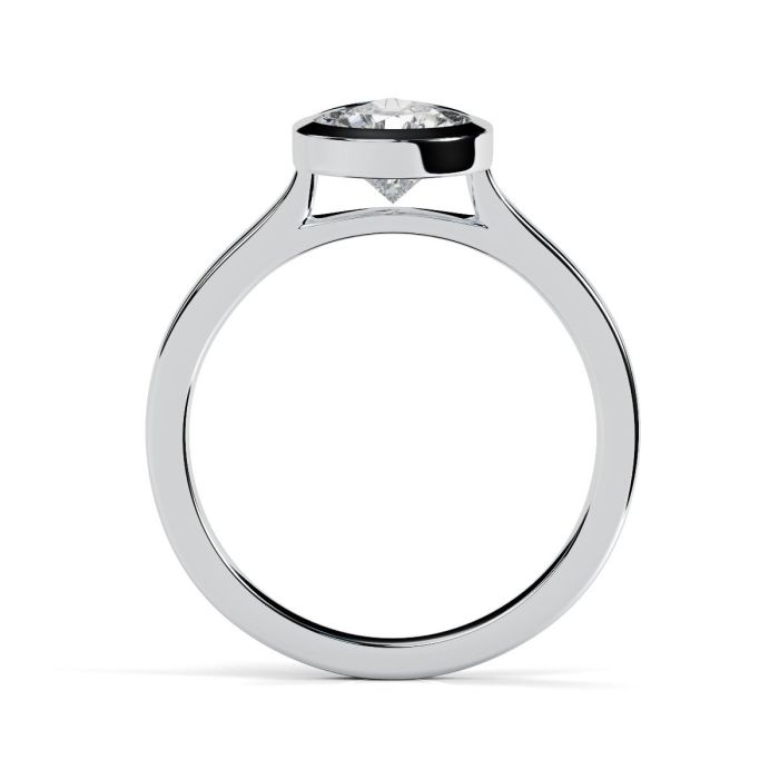 Alyssa Platinum Engagement Ring Oval