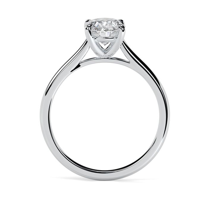Kiera 18ct White Gold Engagement Ring Oval