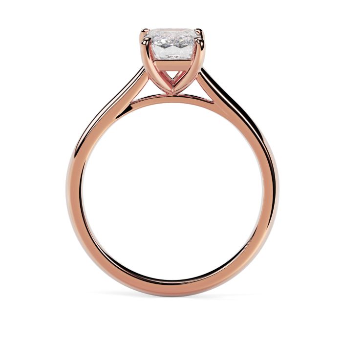 Kiera 18ct Rose Gold Engagement Ring Emerald