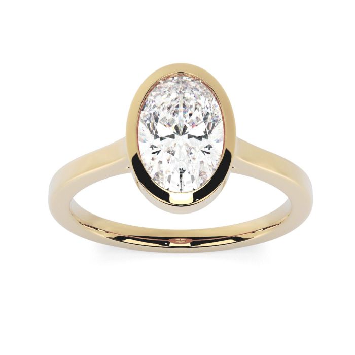Alyssa 18ct Yellow Gold Engagement Ring Oval