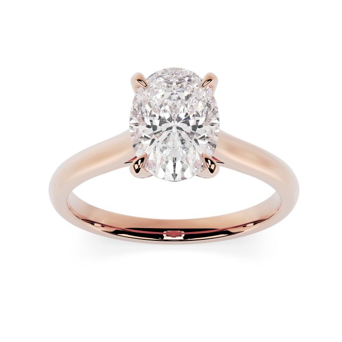 Kiera 18ct Rose Gold Engagement Ring Oval