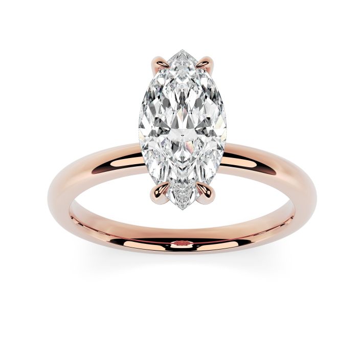 Charlotte 18ct Rose Gold Engagement Ring Marquise