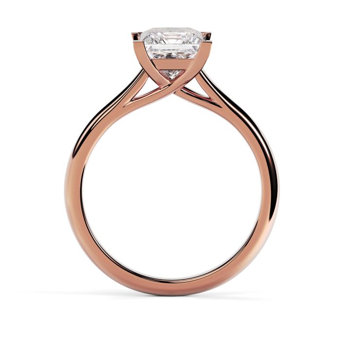 Florence 18ct Rose Gold Engagement Ring Princess