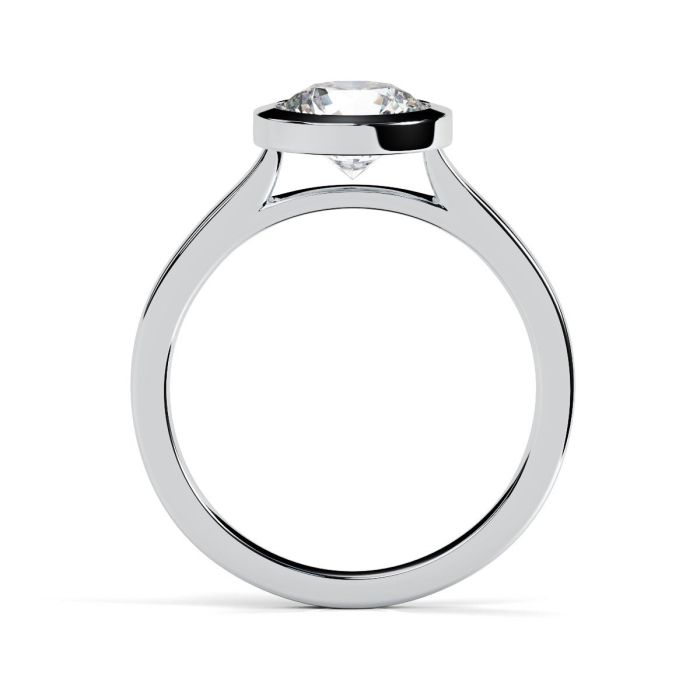 Alyssa 18ct White Gold Engagement Ring Round