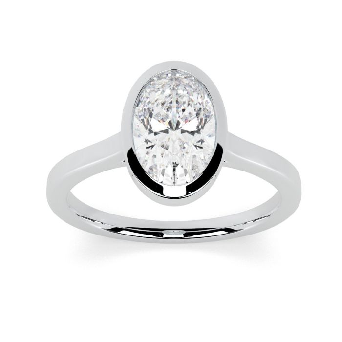 Alyssa Platinum Engagement Ring Oval