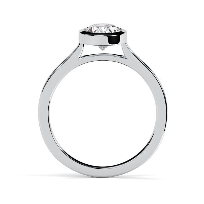 Alyssa 18ct White Gold Engagement Ring Pear