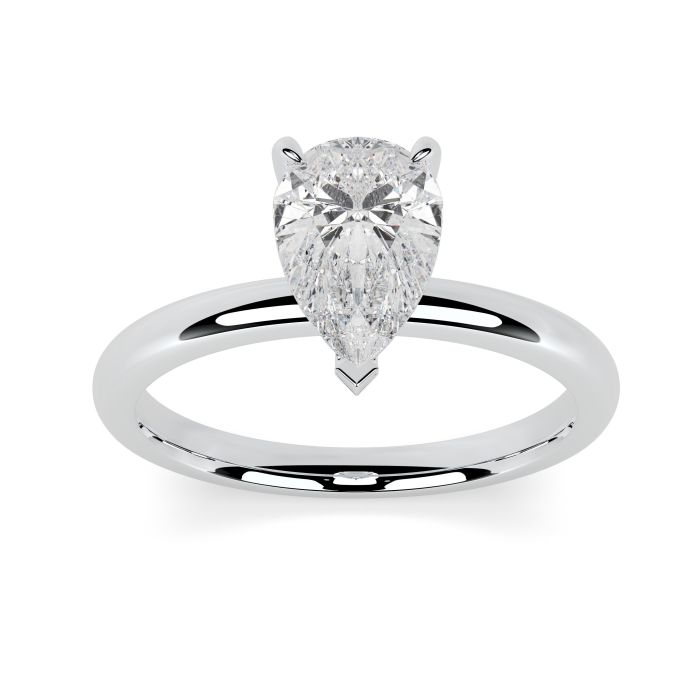 Charlotte Platinum Engagement Ring Pear