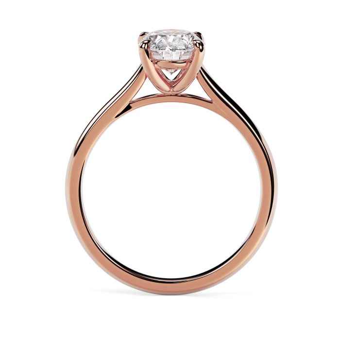 Kiera 18ct Rose Gold Engagement Ring Oval