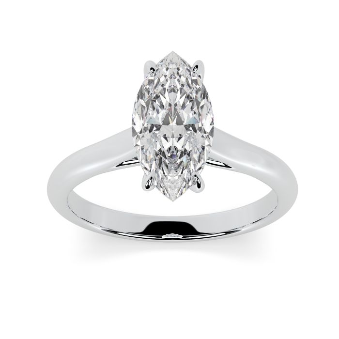 Florence Platinum Engagement Ring Marquise
