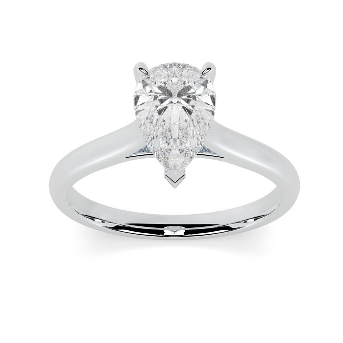Kiera 18ct White Gold Engagement Ring Pear
