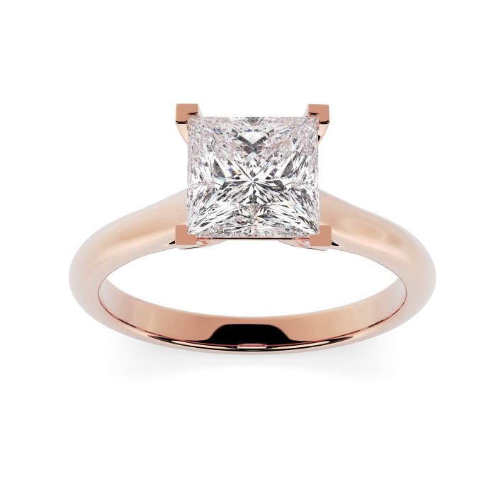 Florence 18ct Rose Gold Engagement Ring Princess