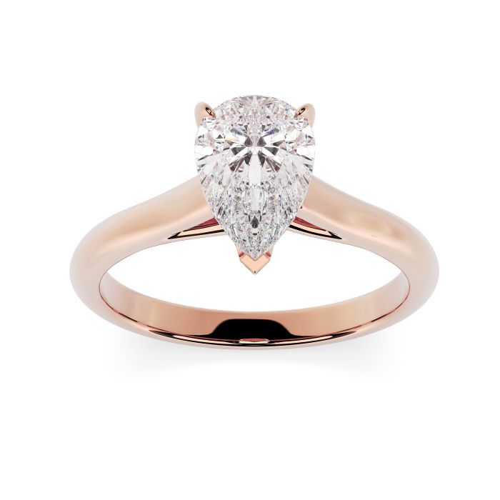 Florence 18ct Rose Gold Engagement Ring Pear