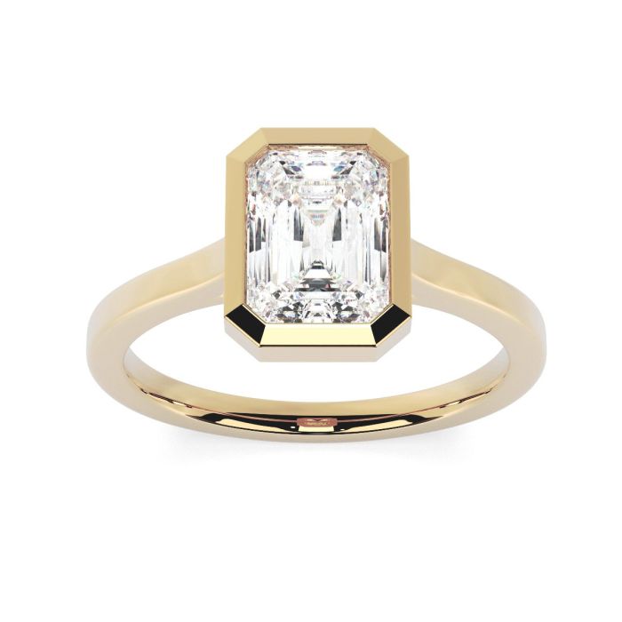Alyssa 18ct Yellow Gold Engagement Ring Emerald