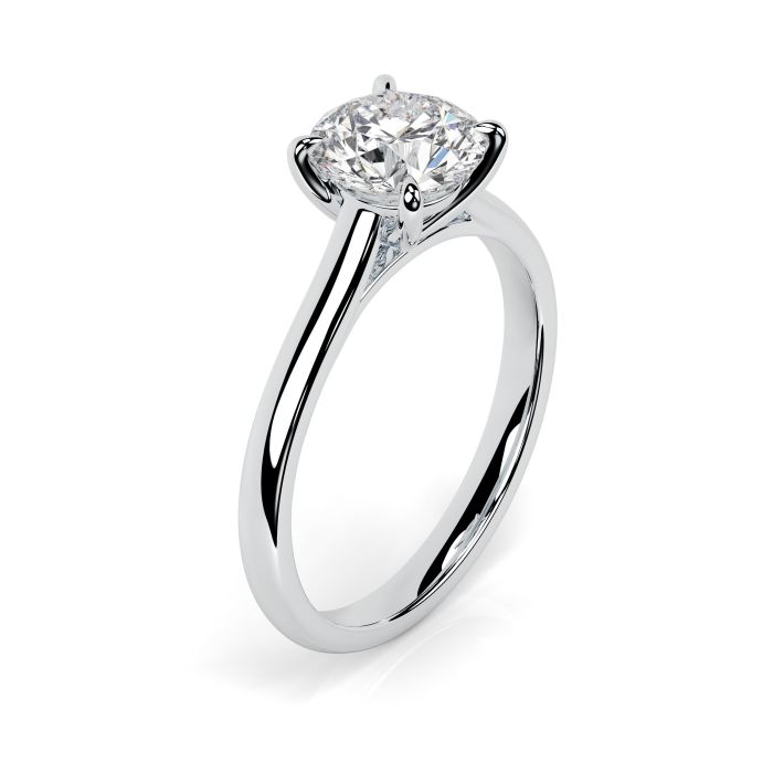 Kiera Platinum Engagement Ring Round