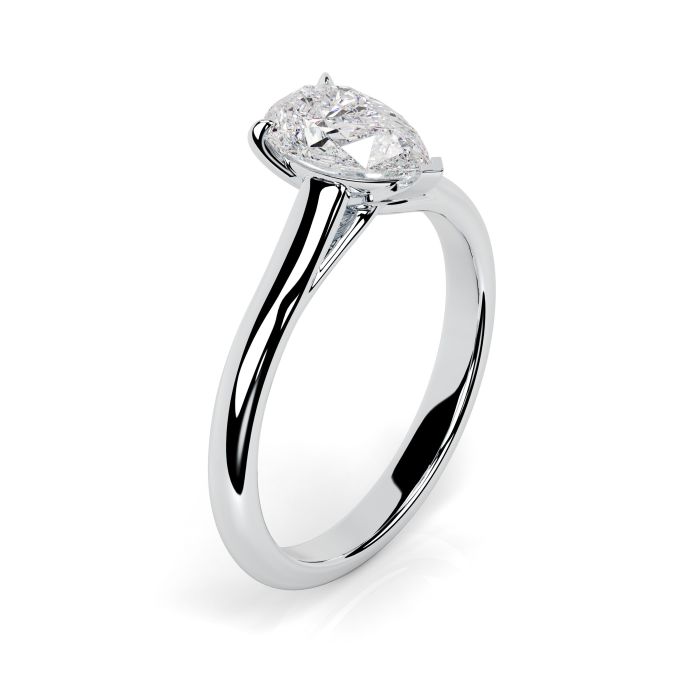 Florence Platinum Engagement Ring Pear