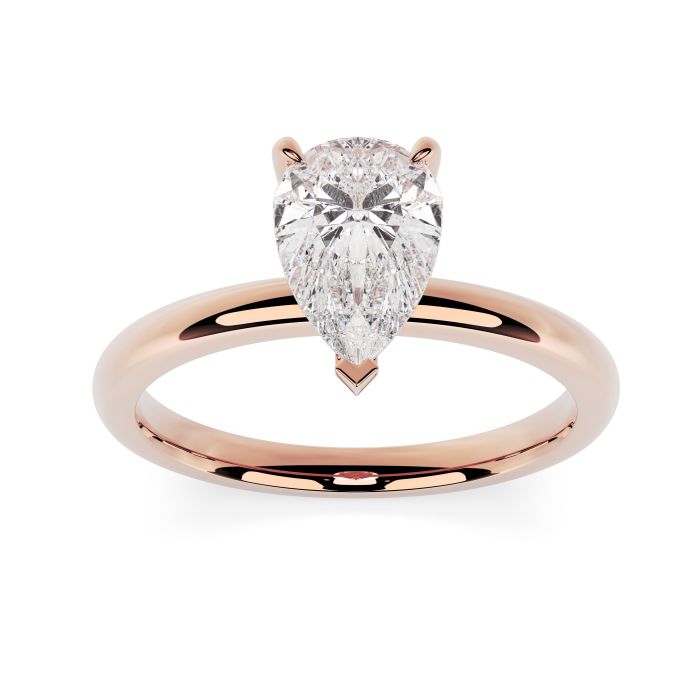 Charlotte 18ct Rose Gold Engagement Ring Pear