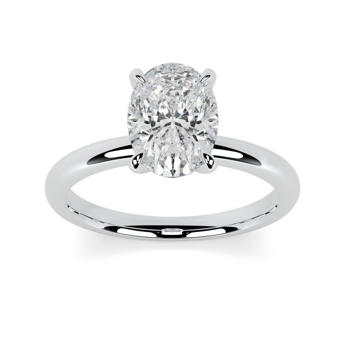 Charlotte Platinum Engagement Ring Oval