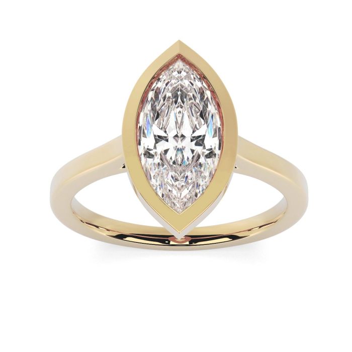 Alyssa 18ct Yellow Gold Engagement Ring Marquise