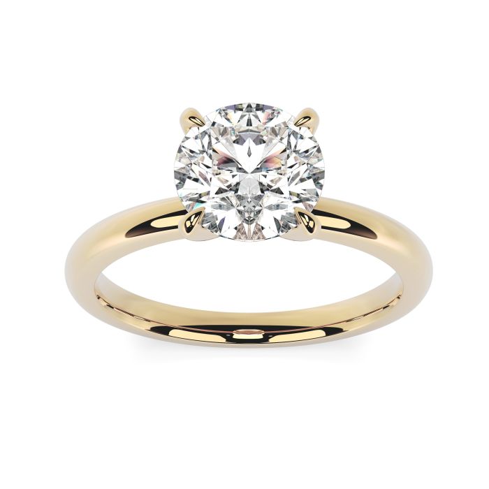 Charlotte 18ct Yellow Gold Engagement Ring Round