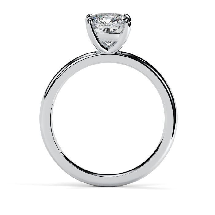 Charlotte Platinum Engagement Ring Cushion