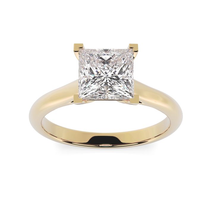 Florence 18ct Yellow Gold Engagement Ring Princess