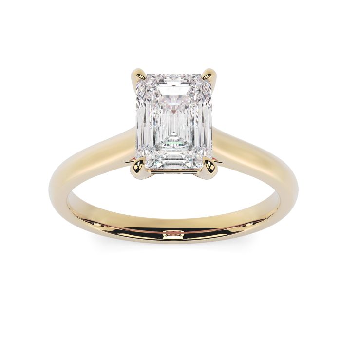 Kiera 18ct Yellow Gold Engagement Ring Emerald