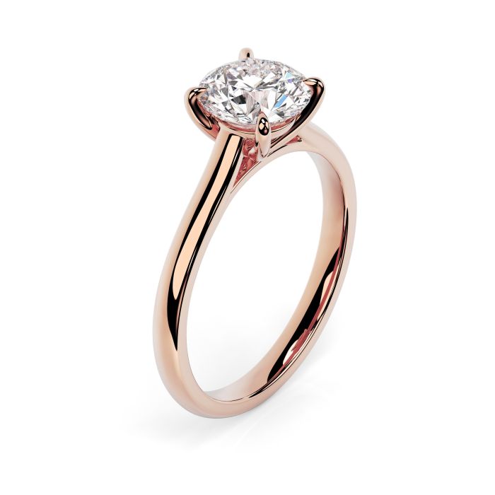 Kiera 18ct Rose Gold Engagement Ring Round