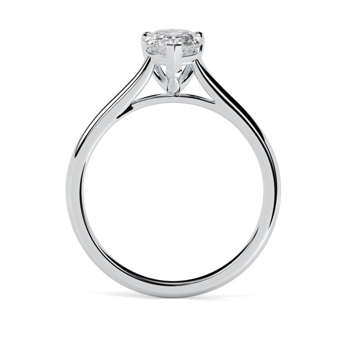 Kiera 18ct White Gold Engagement Ring Pear