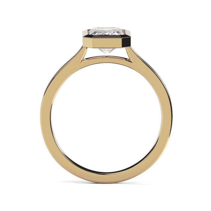 Alyssa 18ct Yellow Gold Engagement Ring Emerald